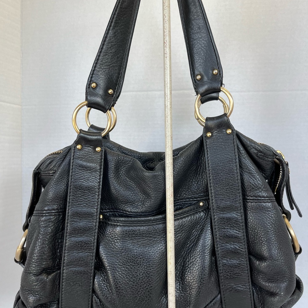 Michael Kors Black Buckle Satchel - Picture 2 of 15